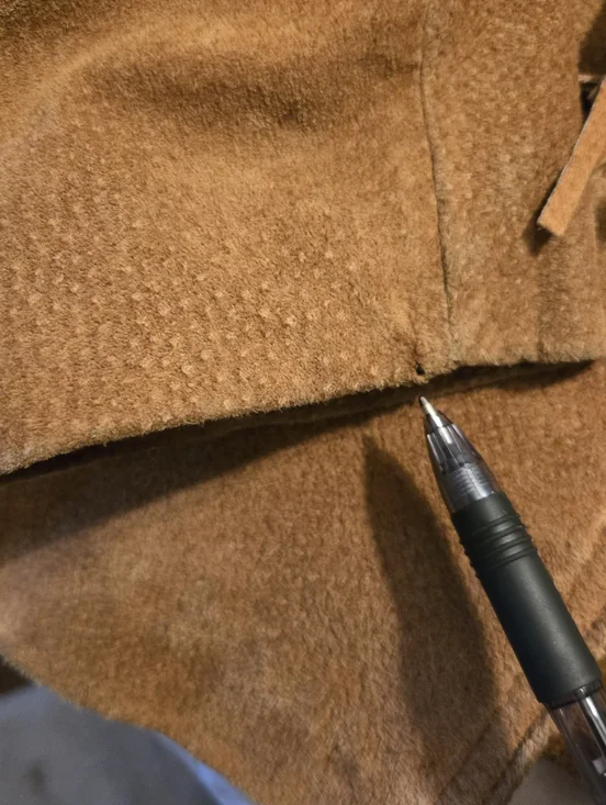 Gallery Vintage Womens Brown Suede Jacket With Fringe Small - Picture 12 of 15